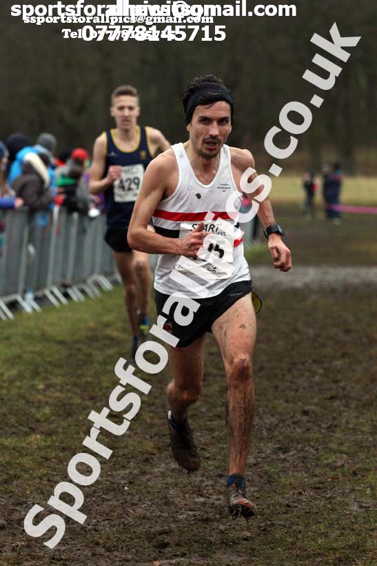 Senior men, 2018 Northern Cross Country Champs., Harewood House, Leeds. Photo: David T. Hewitson/Sports for All Pics